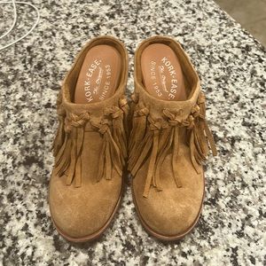 Kork Ease Suede Mules with Tassels